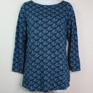 J. Jill Ponte Floral Jacquard Knitted Tuni…